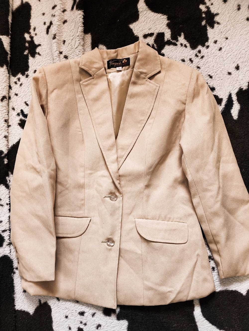 WOMEN'S 70'S BLAZER - BEIGE